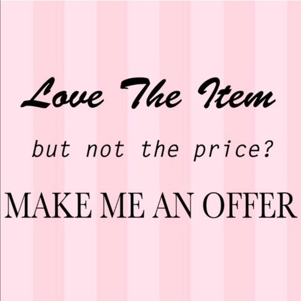 Like the item but not the price? Make an offer!